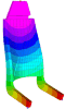 RTM: Flow simulation for bus seat