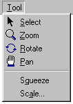 Tool menu