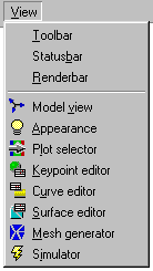 View menu