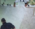 Preparation: applying the dry glass reinforcement