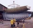 Demoulding the infused hull